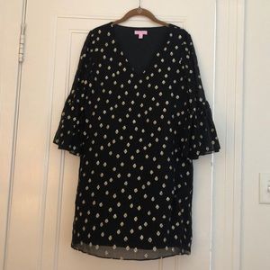 Lilly Pulitzer Silk/Metallic Caroline Tunic Dress